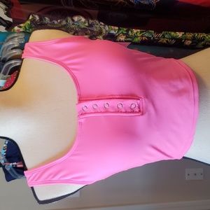 Crop top swim top sm Small